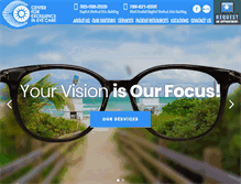 Tablet Screenshot of centerforeyecare.com